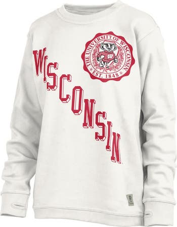 売れ筋商品|||ゲームデイ カットソー トップス レディース Women's White Wisconsin Badgers Freestyle Fleece Pullover Sweatshirt White Women's Gameday Couture White Wisconsin Badgers Freestyle