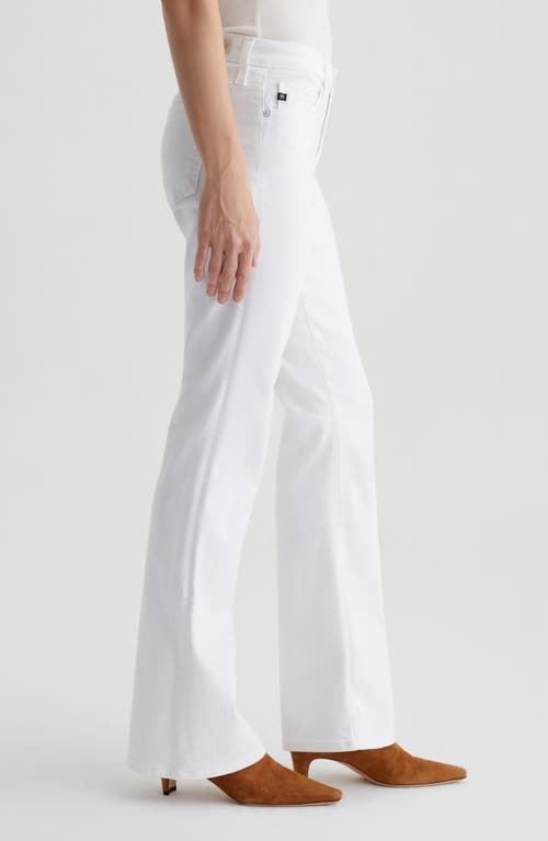 Ag Angel Low Rise Bootcut Jeans In Gallery White