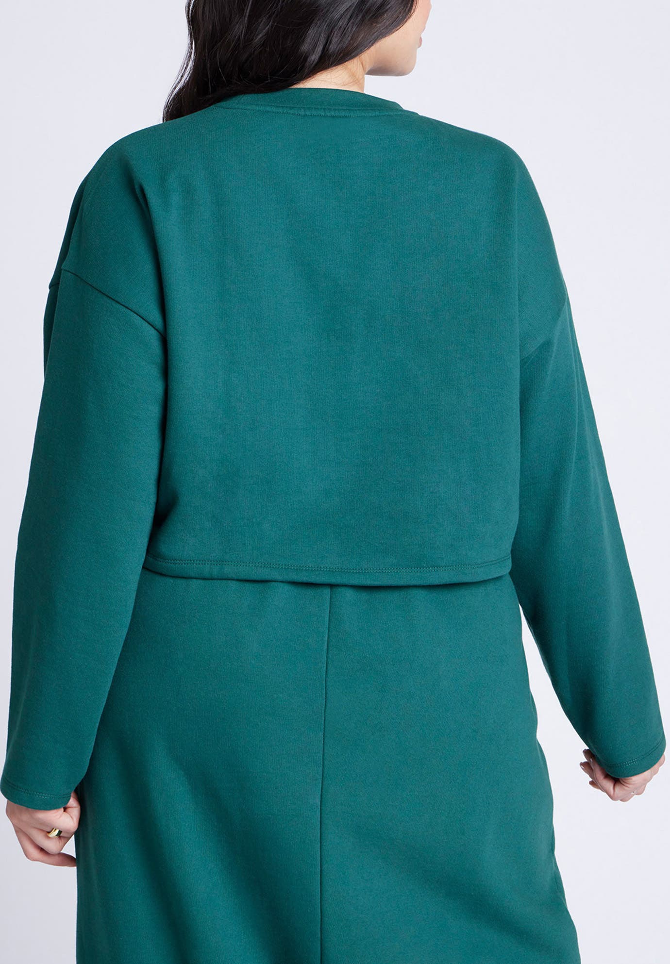 Oversized Cropped Sweatshirt - image 2