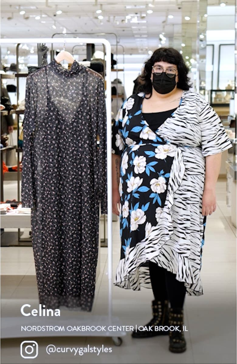 Shailene Long Sleeve Mesh Dress, sales video thumbnail