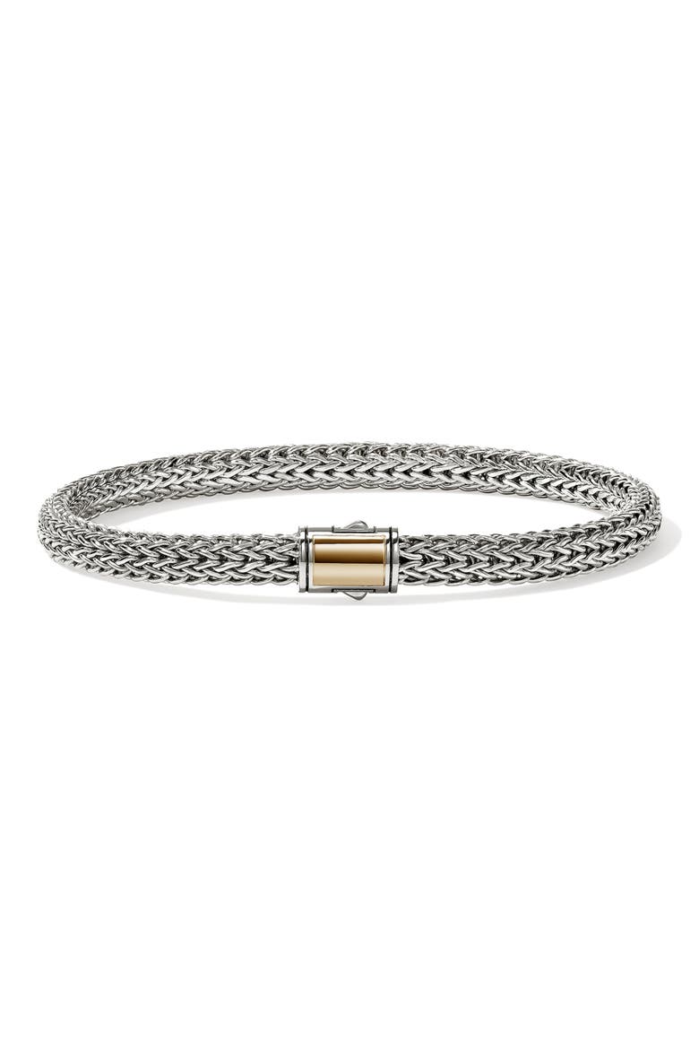 Icon Bracelet, 5mm, Main, color, SILVER AND GOLD
