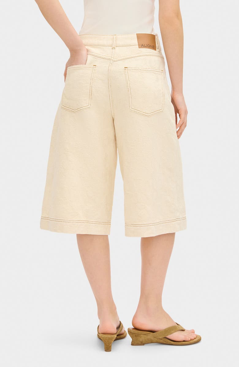 ALIGNE Victoria Denim Shorts, Alternate, color, Ecru