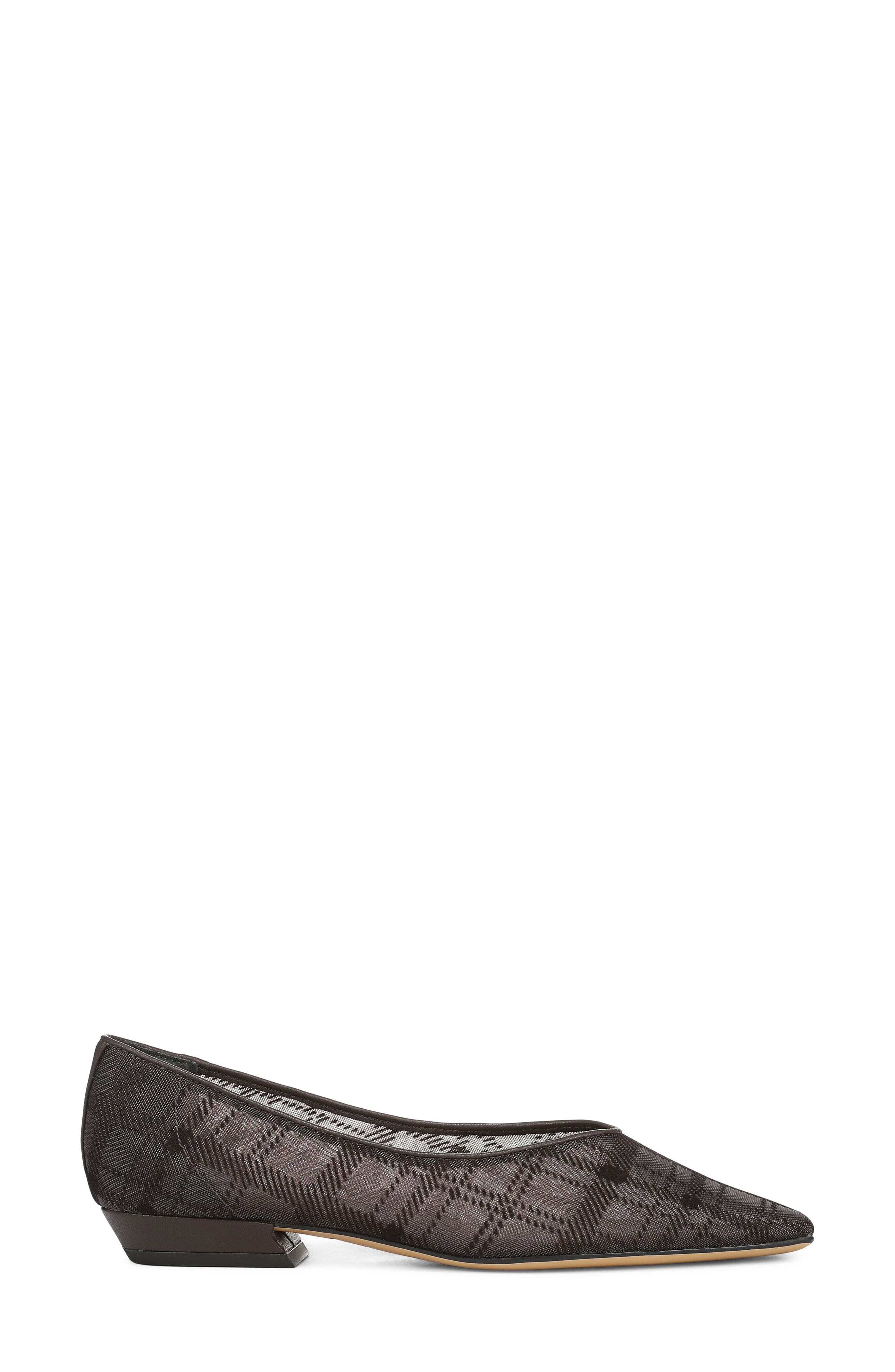 Dasia Skimmer Flat, Alternate, color, BROWN VELVET FABRIC