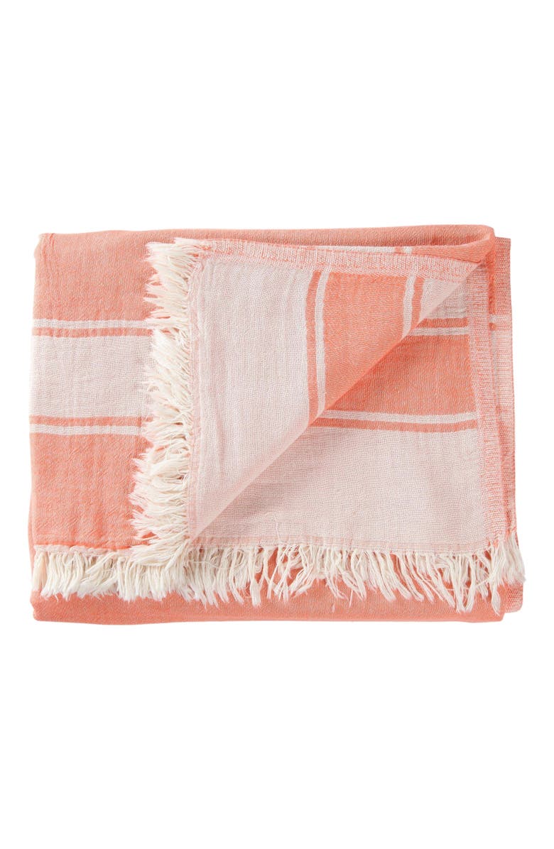 Olive
Linen Summer Double Sided Throw, Alternate, color, Coral