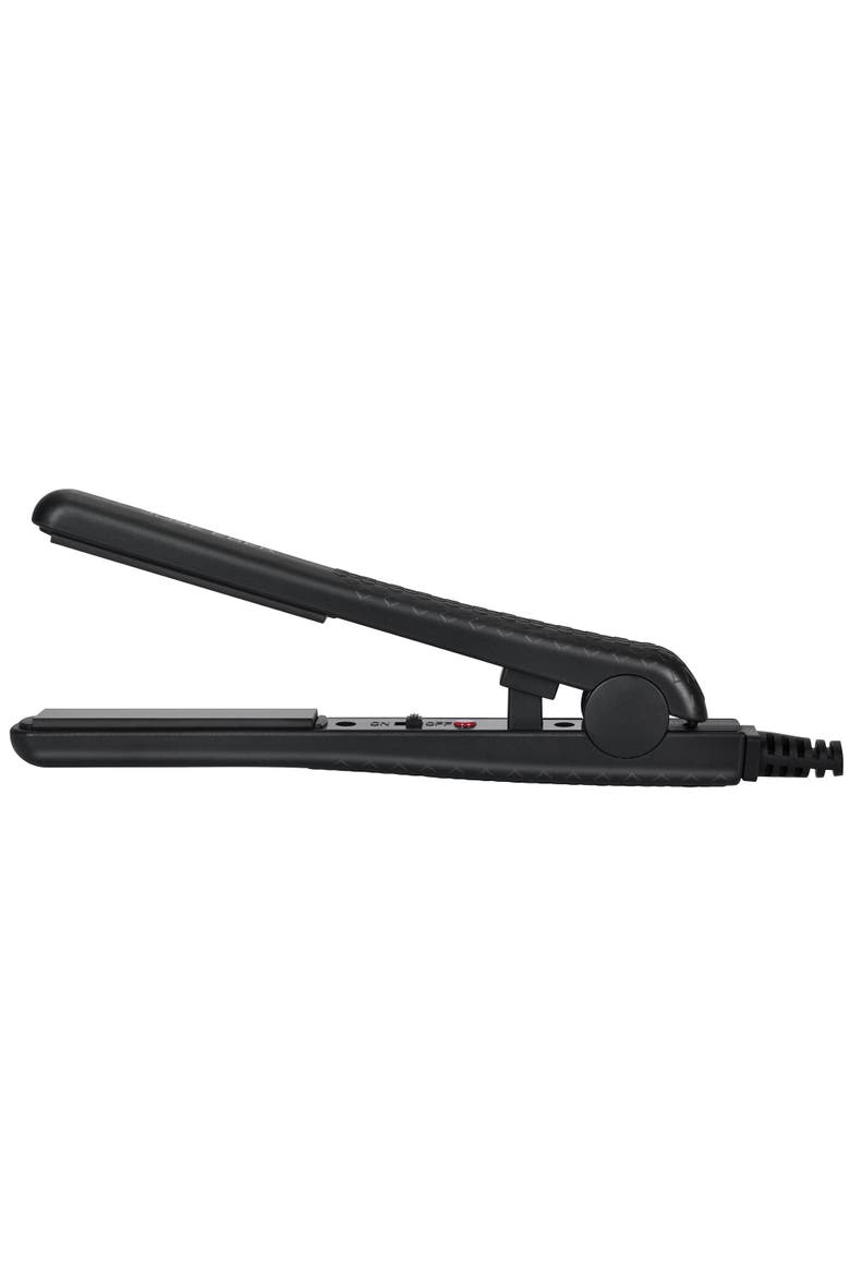 100% Pure Ceramic Flat Iron Black, 1.25" Plates, Alternate, color, Black