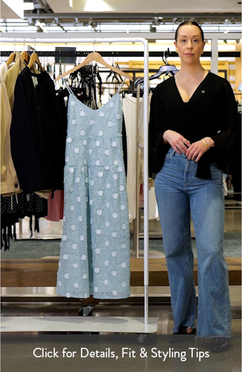 Eternal Spring Floral Appliqué Maxi Dress, sales video thumbnail