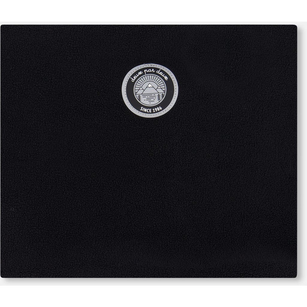 Deux Par Deux Kids Gender Inclusive Polar Fleece Neckwarmer In Black