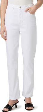 PAIGE Billy High Waist Ankle Straight Leg Jeans