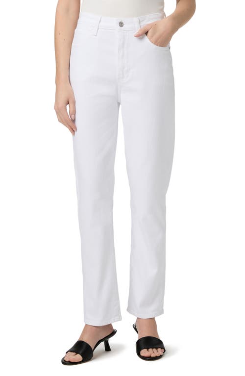 Paige Billy High Waist Ankle Straight Leg Jeans In White