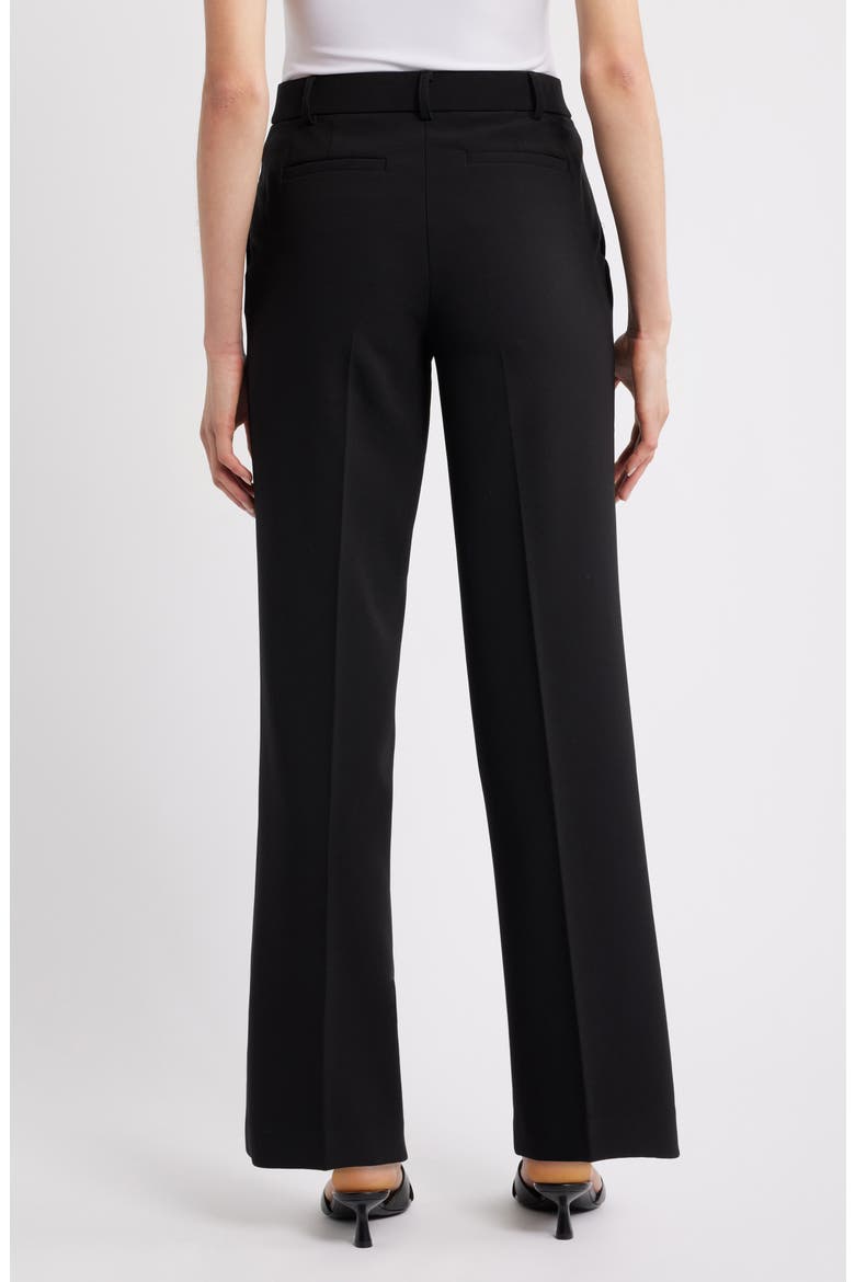 High Waist Wide Leg Pull-On Pants, Alternate, color, ANNE BLACK