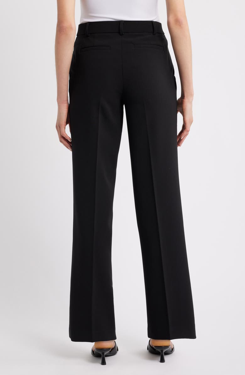 Anne Klein High Waist Wide Leg Pull-On Pants, Alternate, color, Anne Black