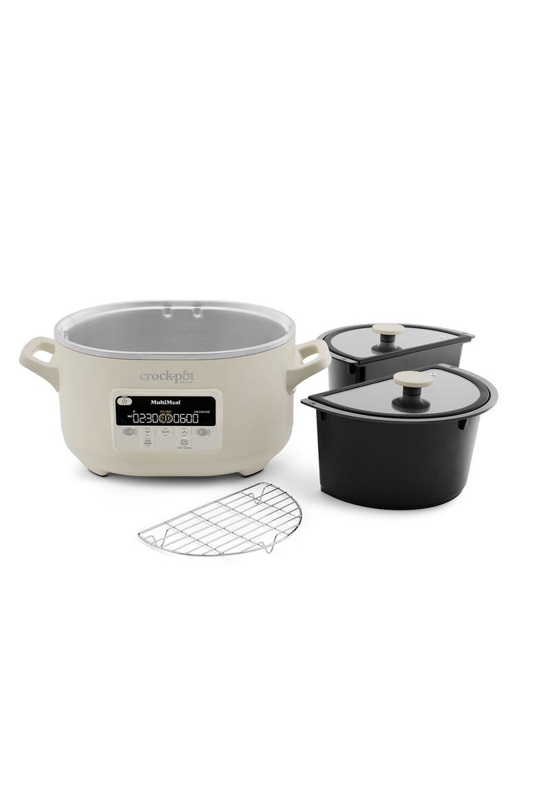 MultiMeal Multicooker & Programmable Slow Cooker with Bake Function, Alternate, color, Oat Milk