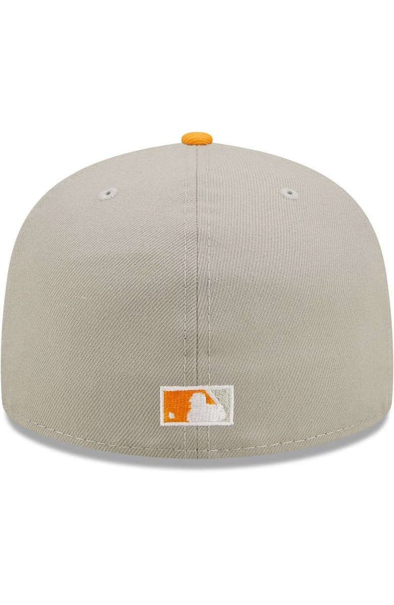 New Era Men's New Era Gray/Orange Los Angeles Dodgers 2020 World Series Cooperstown Collection Undervisor 59FIFTY Fitted Hat, Alternate, color, 