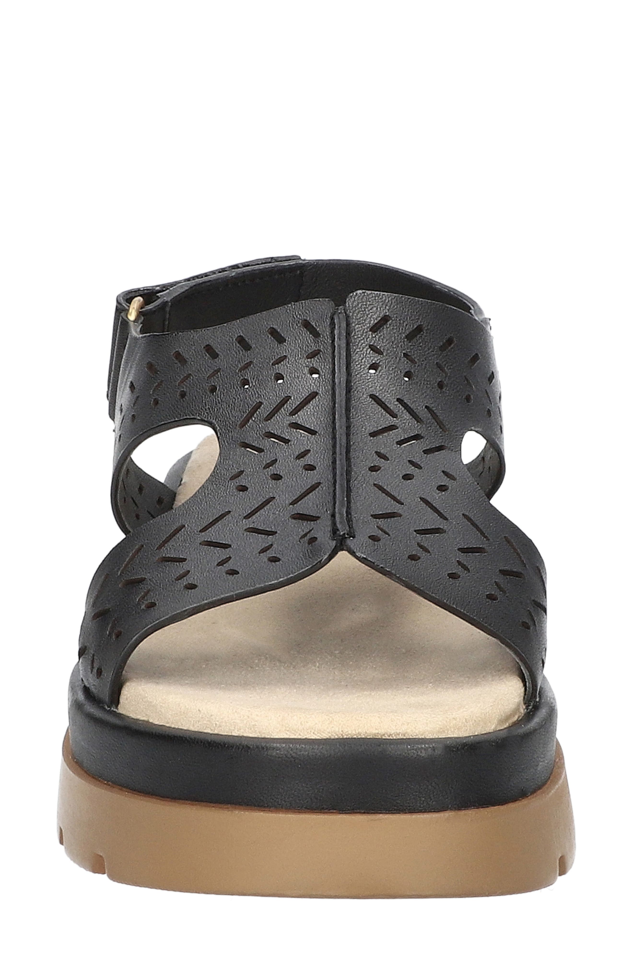 Bella Vita Indigo Slingback Platform Sandal, Alternate, color, Black Leather