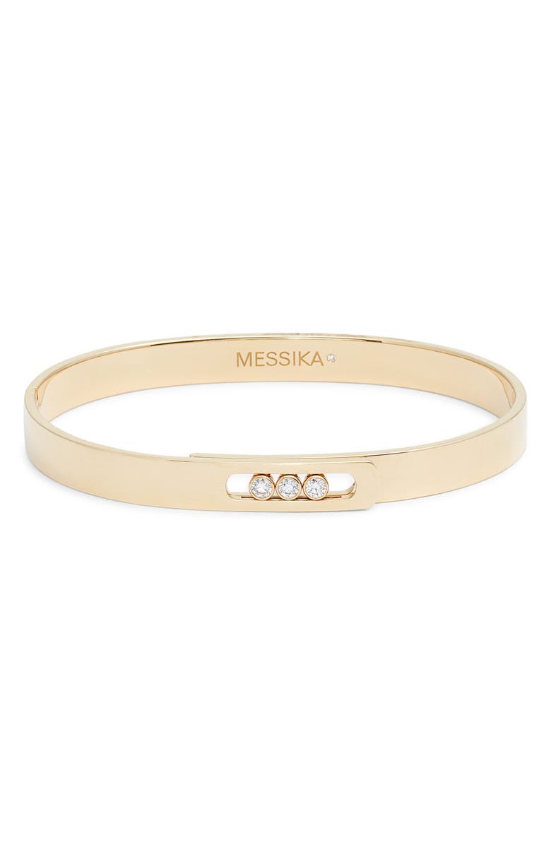 Messika Move Noa Diamond Bangle Bracelet, Main, color, Yellow Gold