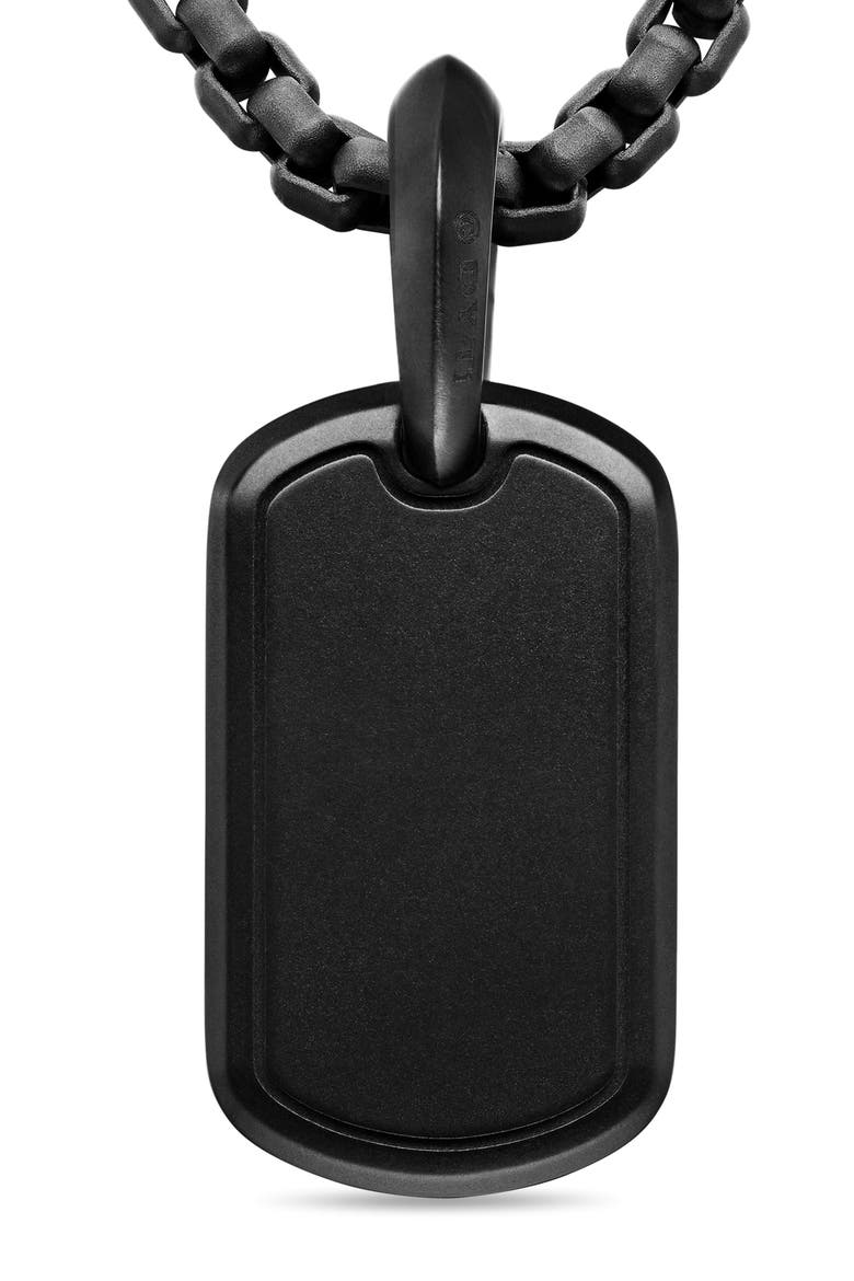Sculpted Cable Tag in Black Titanium, Alternate, color, BLACK TITANIUM