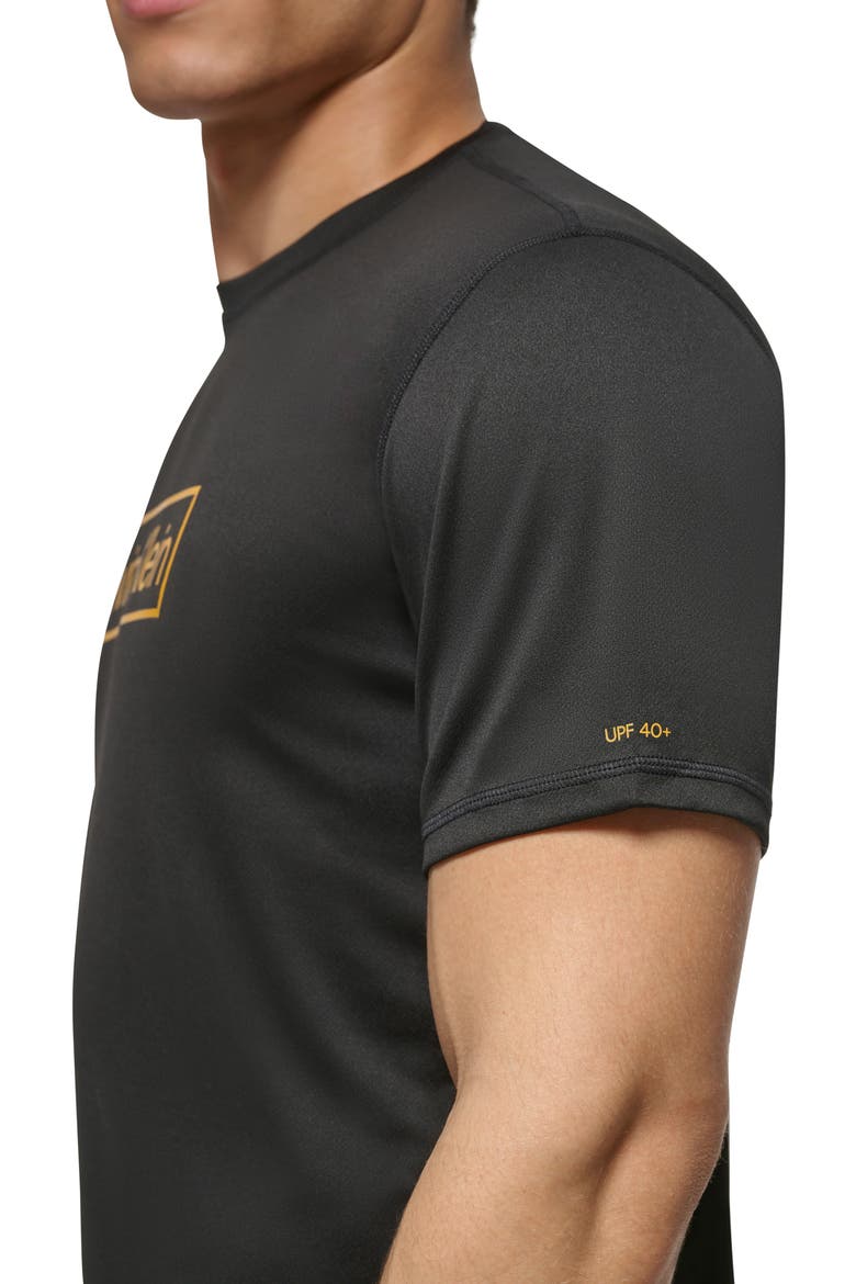 Short Sleeve Moisture Wicking Top, Alternate, color, BLACK