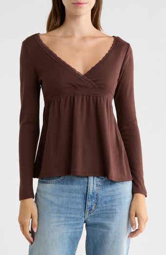 Surplice Babydoll Top