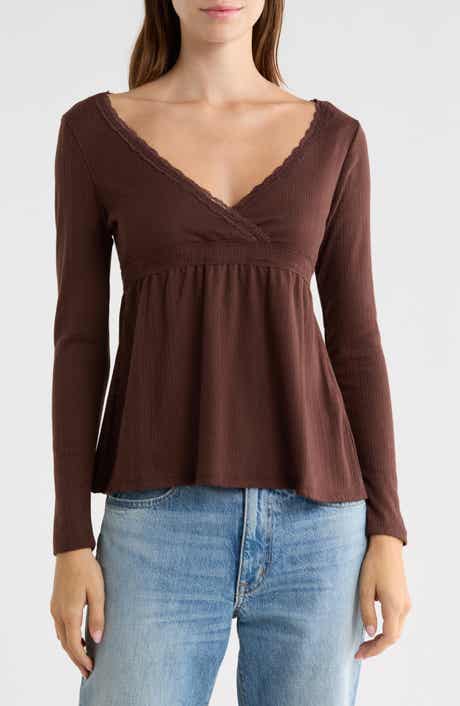 Surplice Babydoll Top