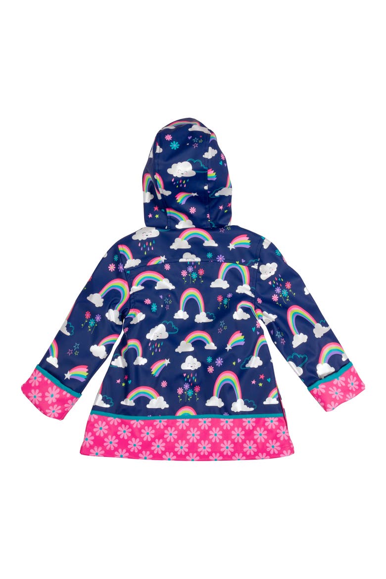 Print Raincoat & Umbrella Set, Alternate, color, RAINBOW
