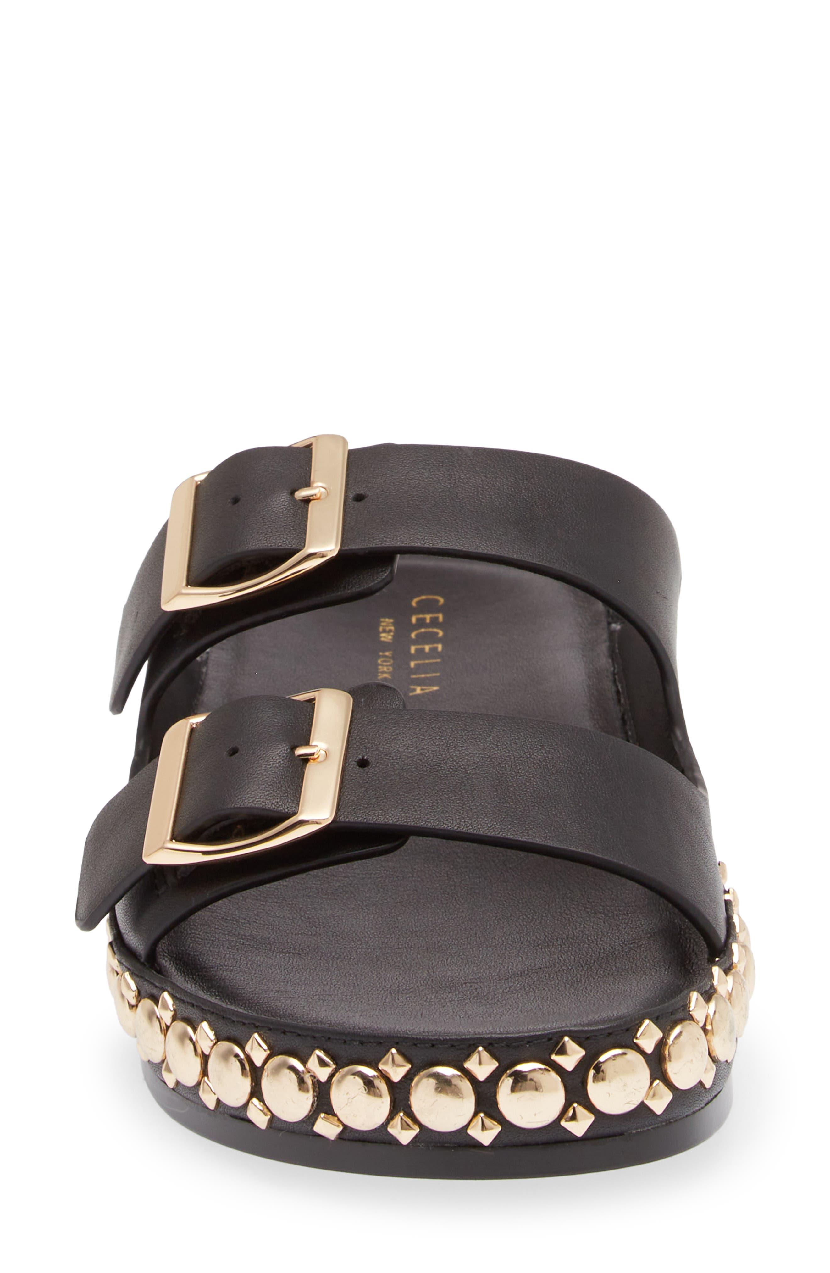 Cecelia New York Emma Stud Slide Sandal, Alternate, color, 