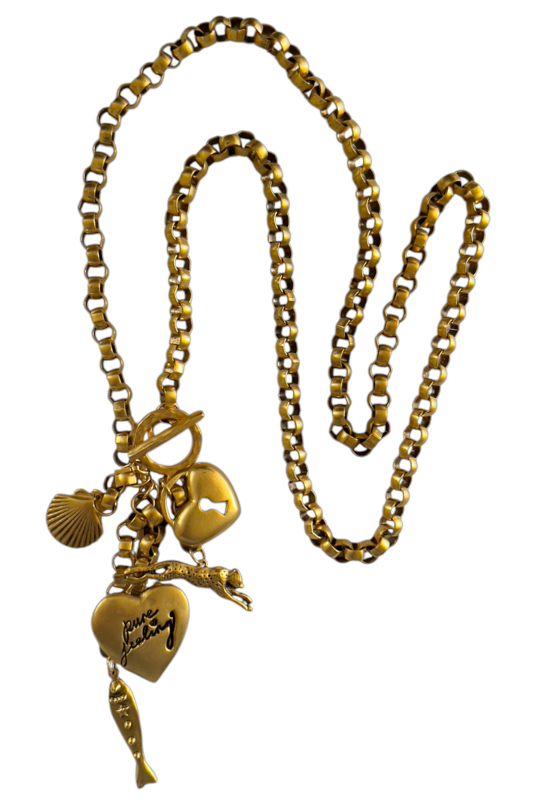 August Necklace, Main, color, Gold