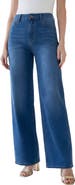 Roaman's Plus Size 360º Stretch 5 Pocket Wide Leg Jean