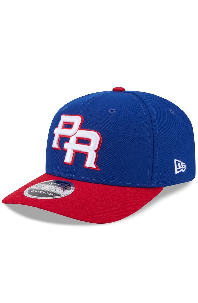 New Era Men's New Era  Blue/Red Puerto Rico Baseball 2026 World Baseball Classic 9SEVENTY Adjustable Hat, Alternate, color, Blue