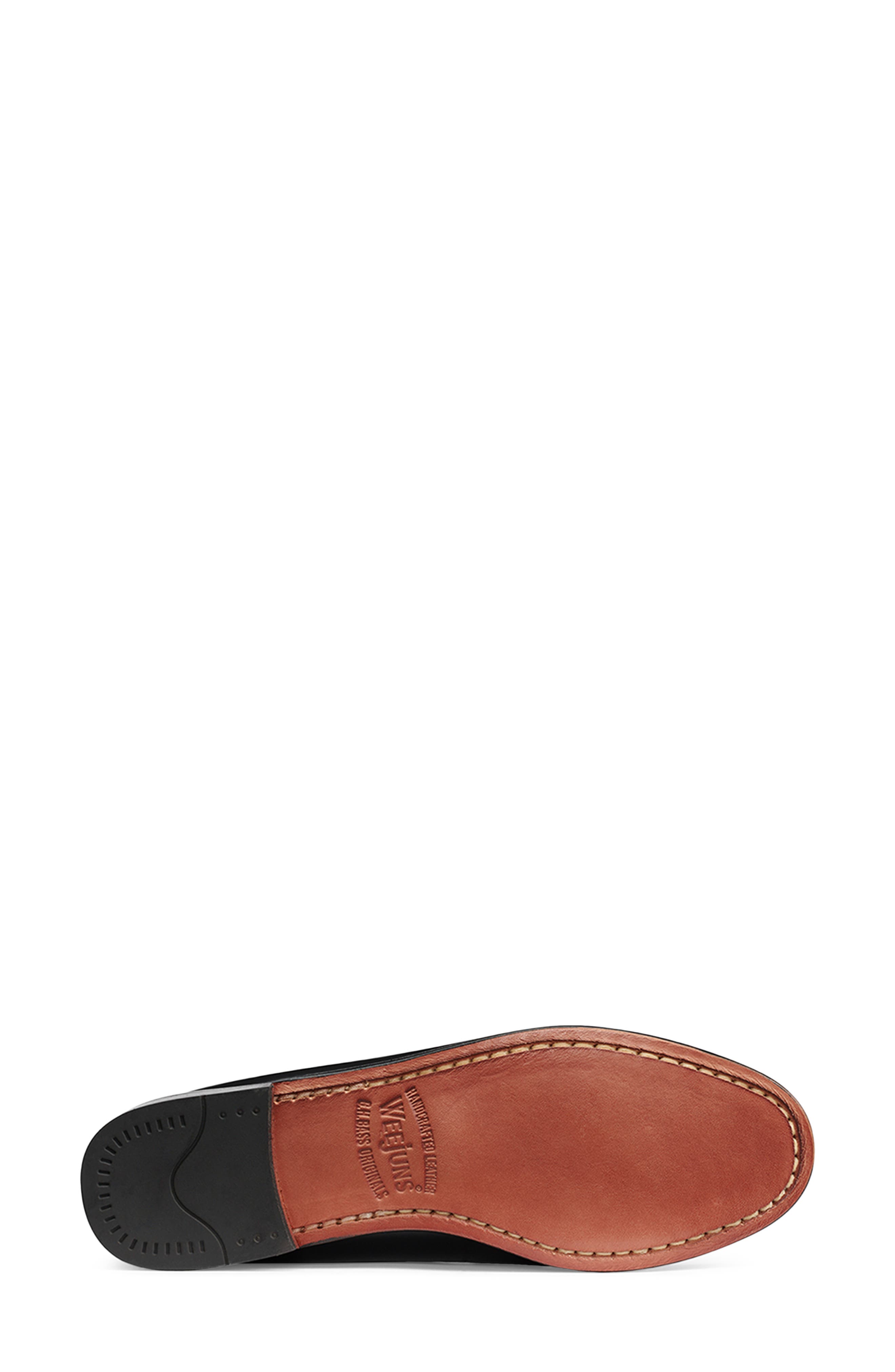 Whitney Leather Loafer, Alternate, color, BLACK/ WHITE
