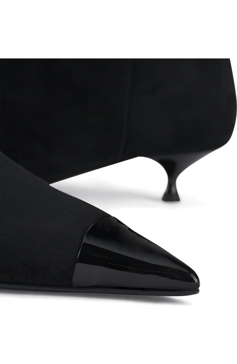 AGL Lenor Pointed Cap Toe Kitten Heel Bootie, Alternate, color,