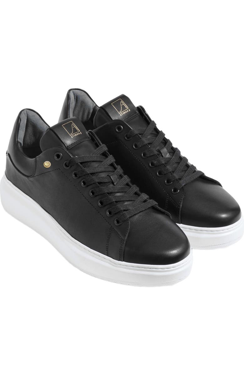 Stinaa.J Hugo Orthopedic Sneakers, Alternate, color, Black Leather White Sole