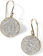 Ippolita Stardust Medium Pavé Diamond Disc Drop Earrings