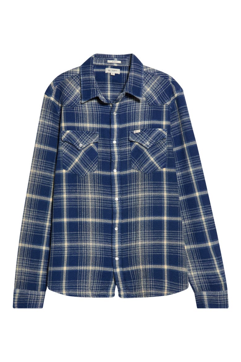 Huston Plaid Western Shirt, Main, color, BLUE MULTI