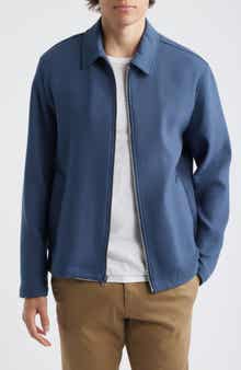 Cotton Blend Zip Jacket