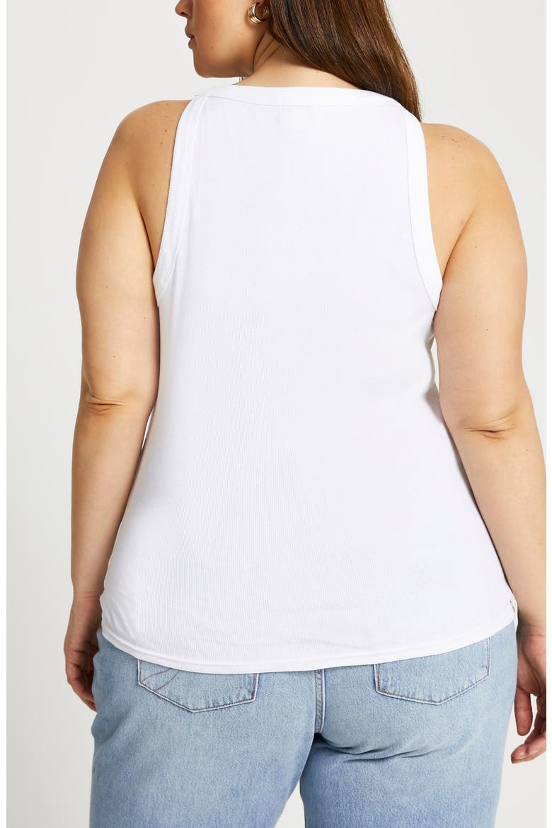 '90s Rib Tank, Alternate, color, WHITE