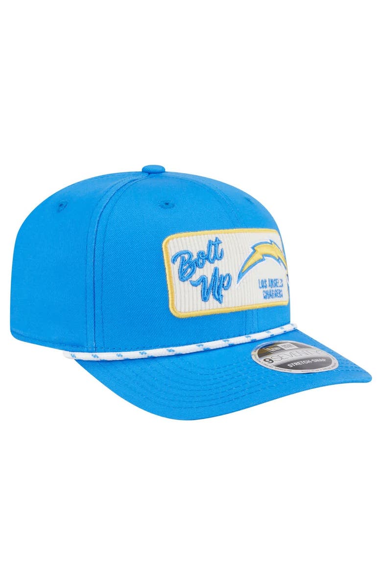 New Era Men's New Era Powder Blue Los Angeles Chargers Chant 9SEVENTY Stretch-Snap Hat, Alternate, color, 