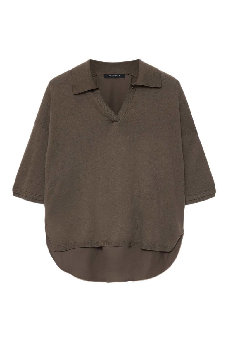 Bern Merino Wool Polo, Alternate, color, SAGE GREEN