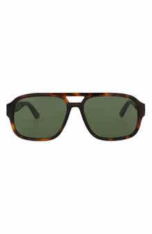 58mm Aviator Sunglasses