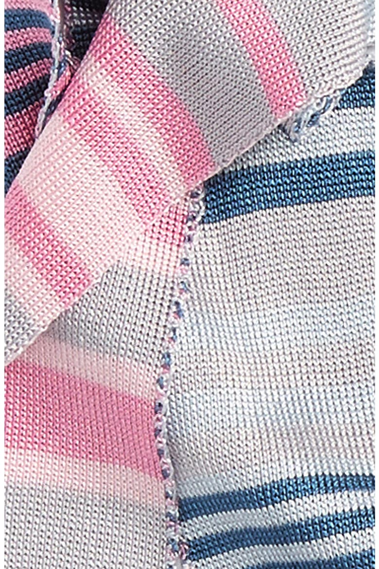 Stripe Fringe Skinny Scarf, Alternate, color, BLUE LIGHT COMBO