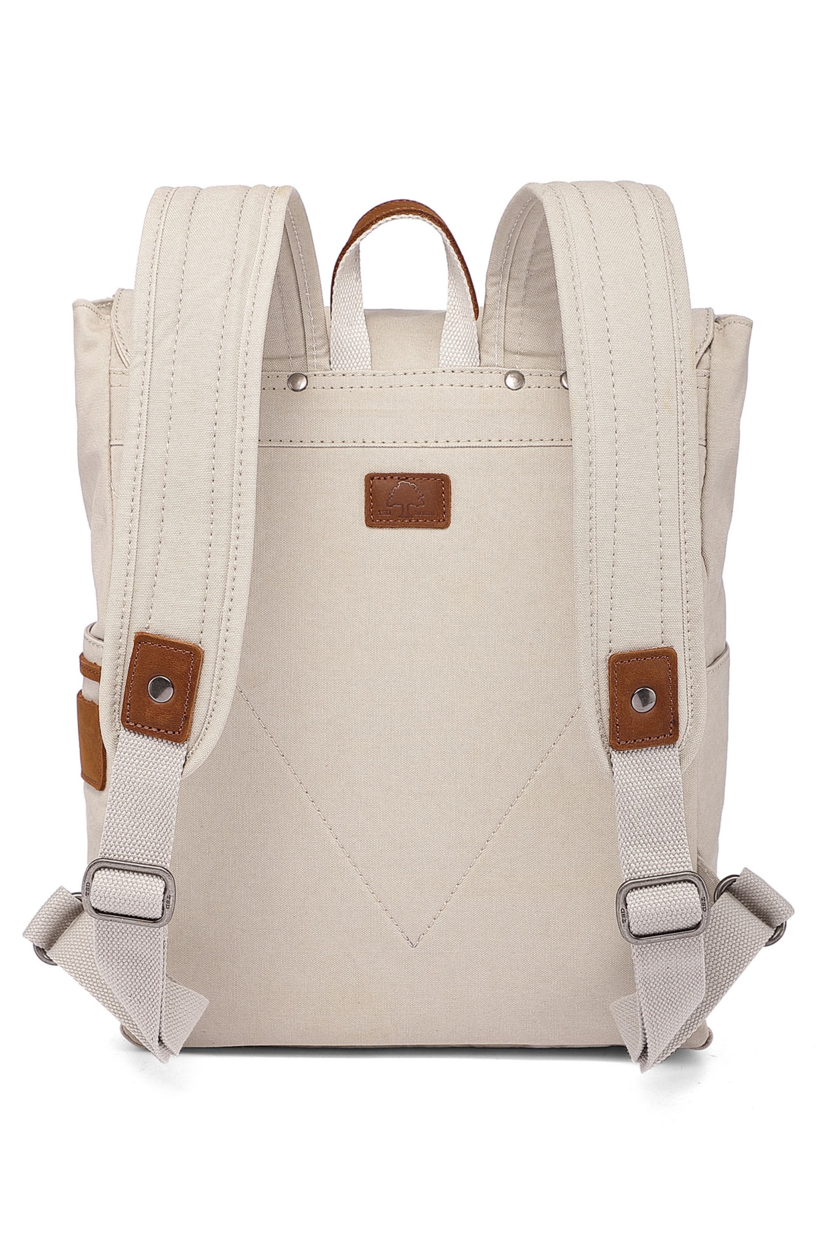Sunny Trail Canvas Backpack, Alternate, color, IVORY