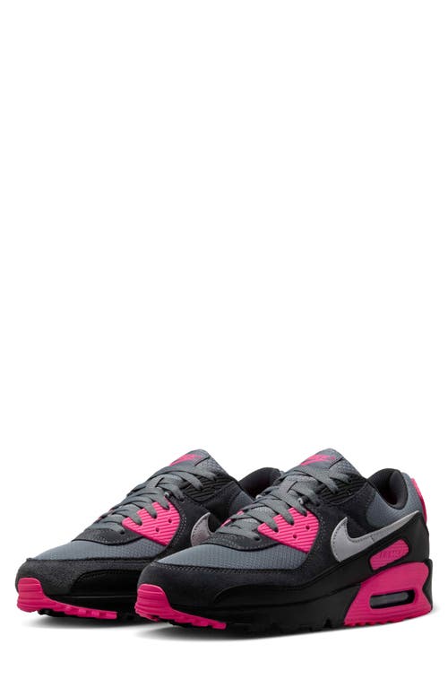Nike Air Max 90 Sneaker In Cool Grey/hyper Pink/black