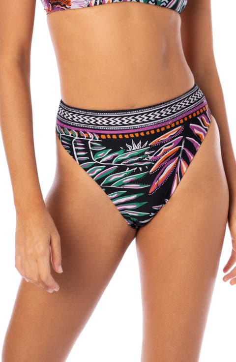 Jaguar Jungle Sully High Waist Bikini Bottoms