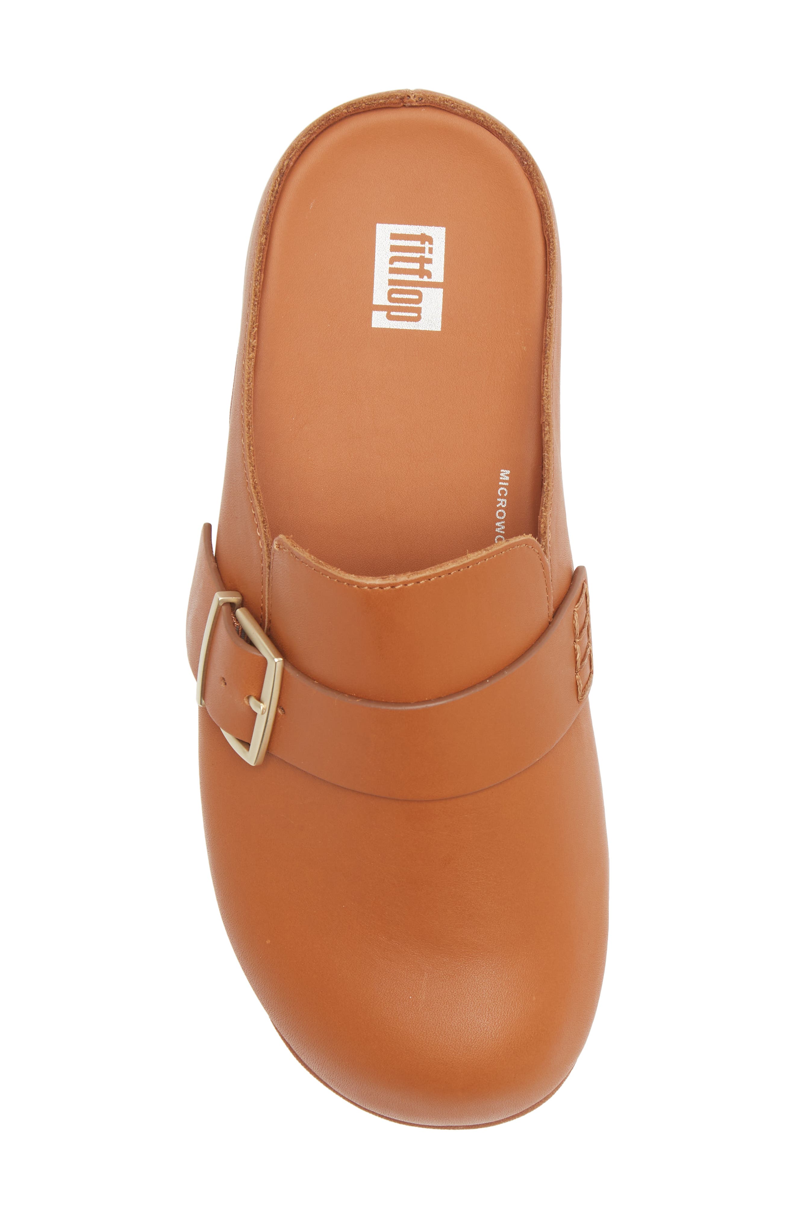 FitFlop 'Shuv' Buckle Strap Leather Clog, Alternate, color, 