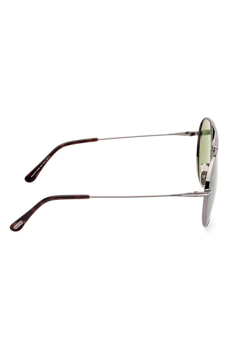 TOM FORD Dashel-02 62mm Oversize Aviator Sunglasses, Alternate, color, 