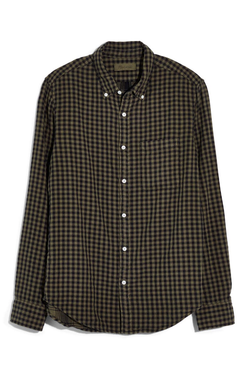 Madewell Double Weave Gingham Check Button-Down Sport Shirt, Alternate, color,