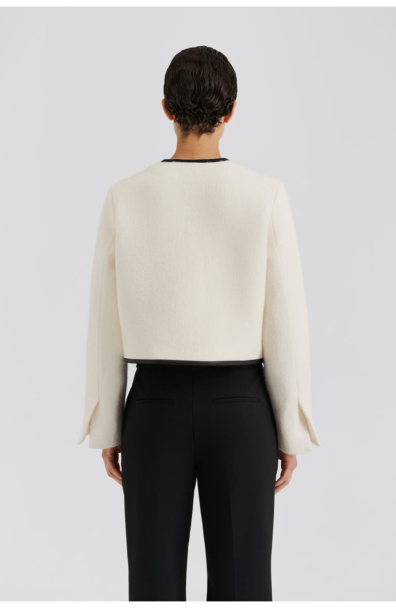 Malina Ninette Dressed Wool Jacket, Alternate, color, Vanilla