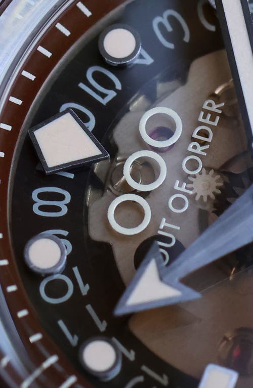 Out Of Order Shaker Automatic Gmt Bracelet Watch, 40mm In Cuba Libre Limited Edition