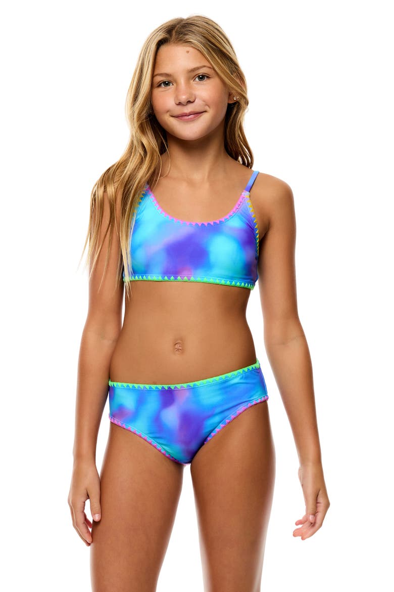 Kids' Muse Whipstitch Two-Piece Swimsuit, Alternate, color, BLUE