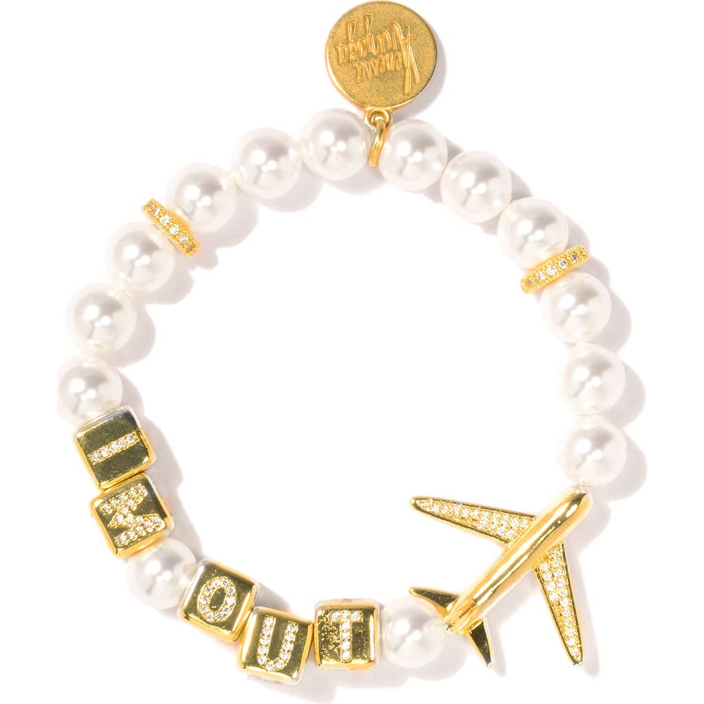 Venessa Arizaga I'm Out Bracelet in White  product