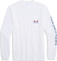 vineyard vines Football Field Whale Graphic Long Sleeve T-Shirt